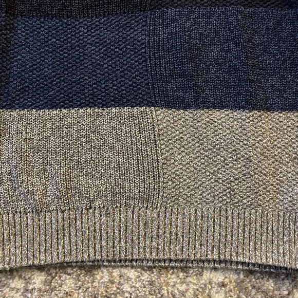 U.S. Polo Assn. Men's Blue and Gray Crewneck Sweater - Picture 7 of 13
